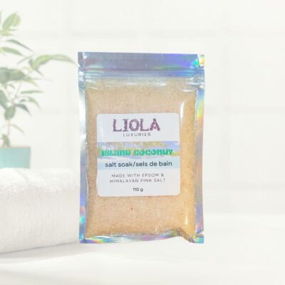 Liola Luxuries Island Coconut Salt Soak bath salts