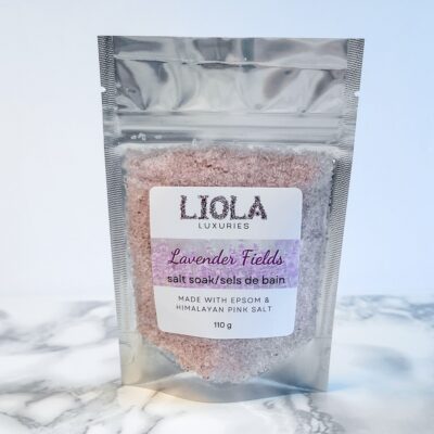 Liola Luxuries Bath Salt Soak Lavender Fields