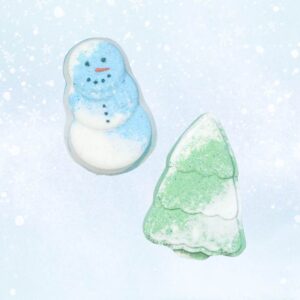 Liola Luxuries Snowy Tree and Snowman Bath Bombs