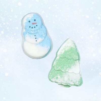 Liola Luxuries Snowy Tree and Snowman Bath Bombs