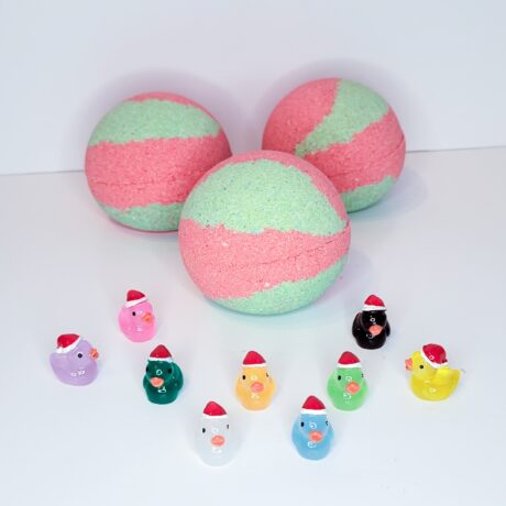 christmas duck bath bomb