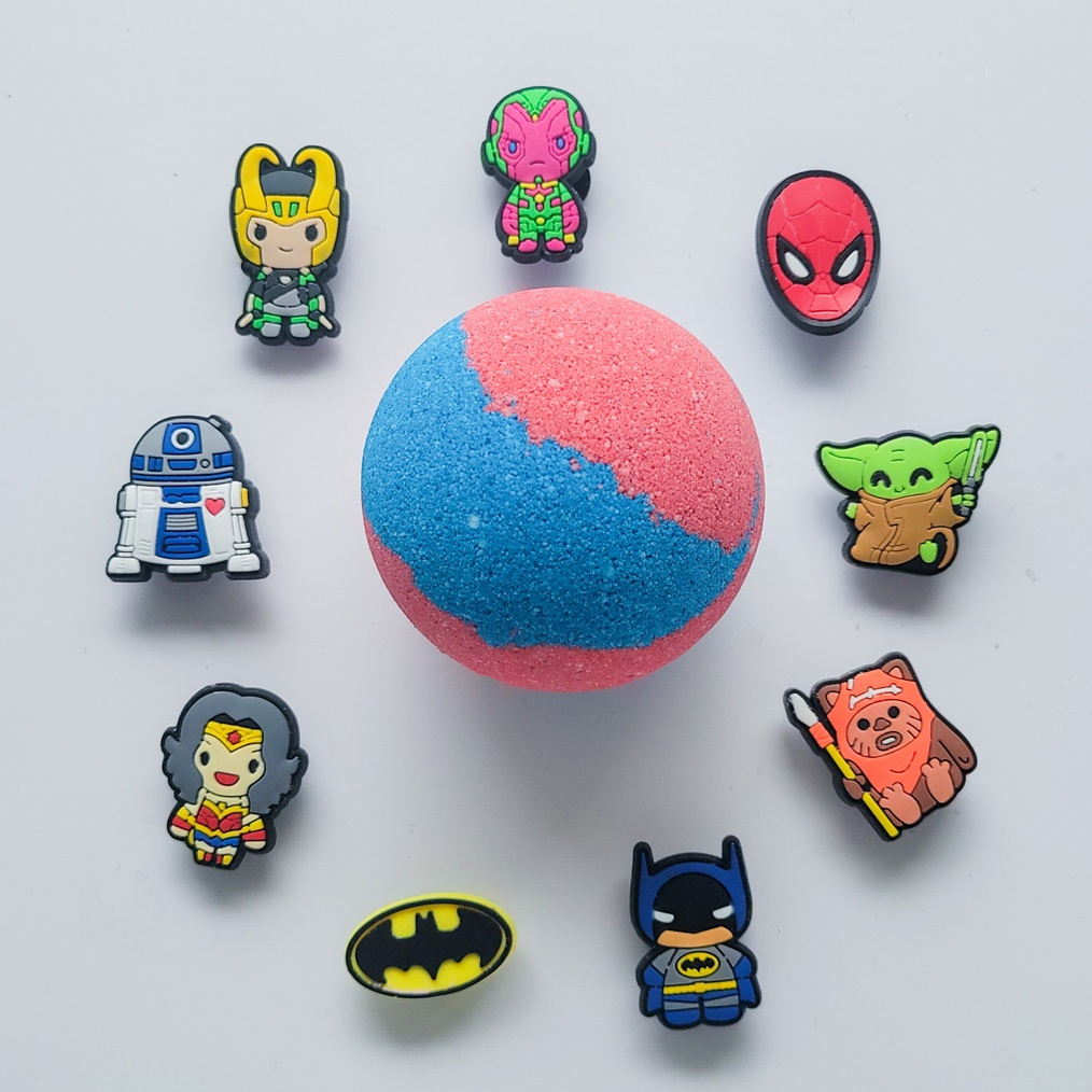 Liola Luxuries Toy Bath Bomb cosmic heroes shoe charm