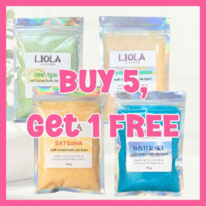 Buy 5, get 1 free liola luxuries bath salts